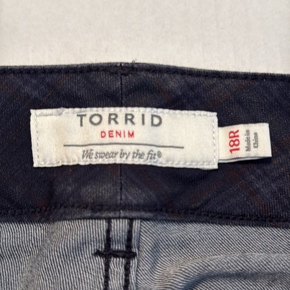 Torrid Multi-Zip Jeggings - Multi-Color Plaid Size 18R - Picture 9 of 15